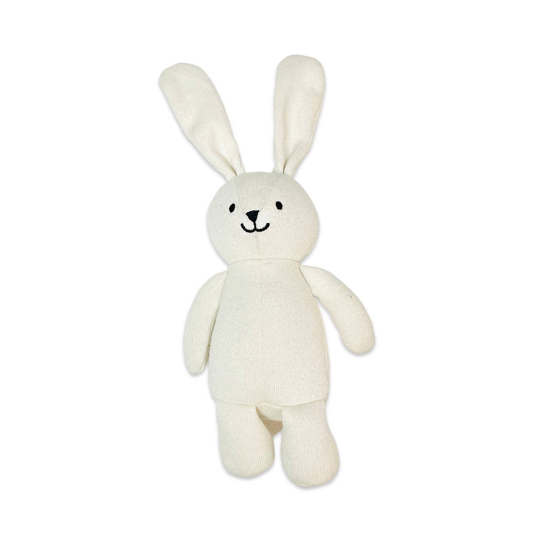 Image of Viverano Organics - Jojo Lil Bunny Knit Stuffed Animal Soft Baby Toy (Organic)